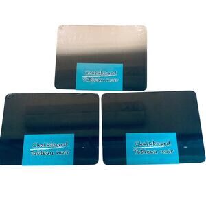 Lot of 3 Mini Blackboard Chalkboard, Borderless  6" x 8"
